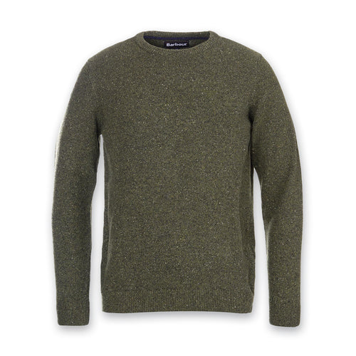 Barbour - Tisbury Crew Neck Knit Jumper in Dark Seaweed - Nigel Clare