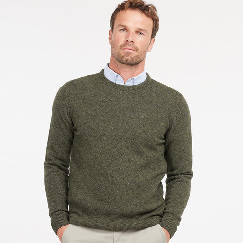 Barbour - Tisbury Crew Neck Knit Jumper in Dark Seaweed - Nigel Clare