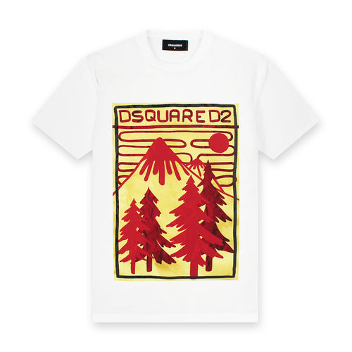 DSQUARED2 - Mountain Cool T-Shirt in White - Nigel Clare