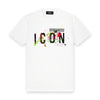 DSQUARED2 - Icon Splatter T-Shirt in White - Nigel Clare